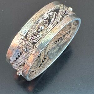Silver Filigree Ring - Size 6